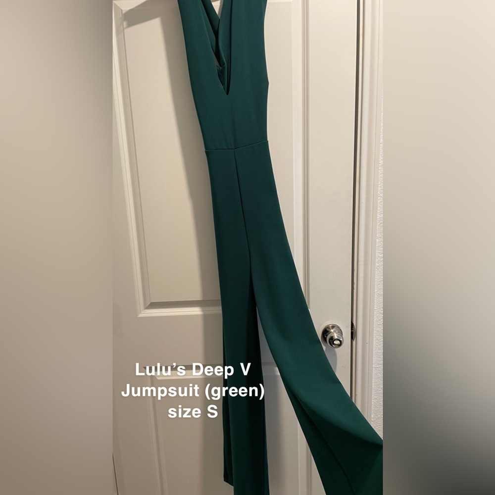 Lulu's Thinking Out Loud Green Jumpsuit